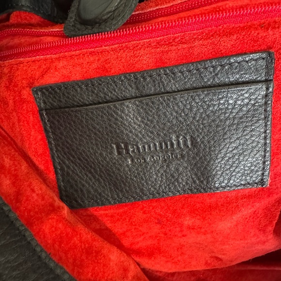 HAMMITT Scott Black Pebbled Leather Studded Tote Shoulder Bag - Picture 8 of 11